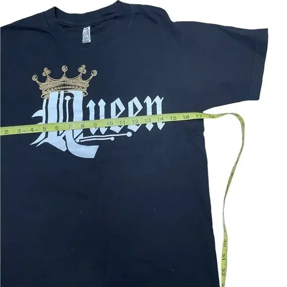 Queen graphic tee short sleeve black cotton unisex size small - Picture 4 of 6